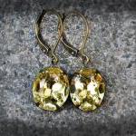 Wedding Earrings Yellow Ear..