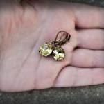 Wedding Earrings Yellow Ear..